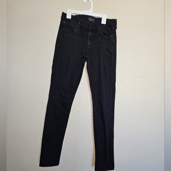 Agolde Colette Black Denim Jeans - Picture 1 of 8